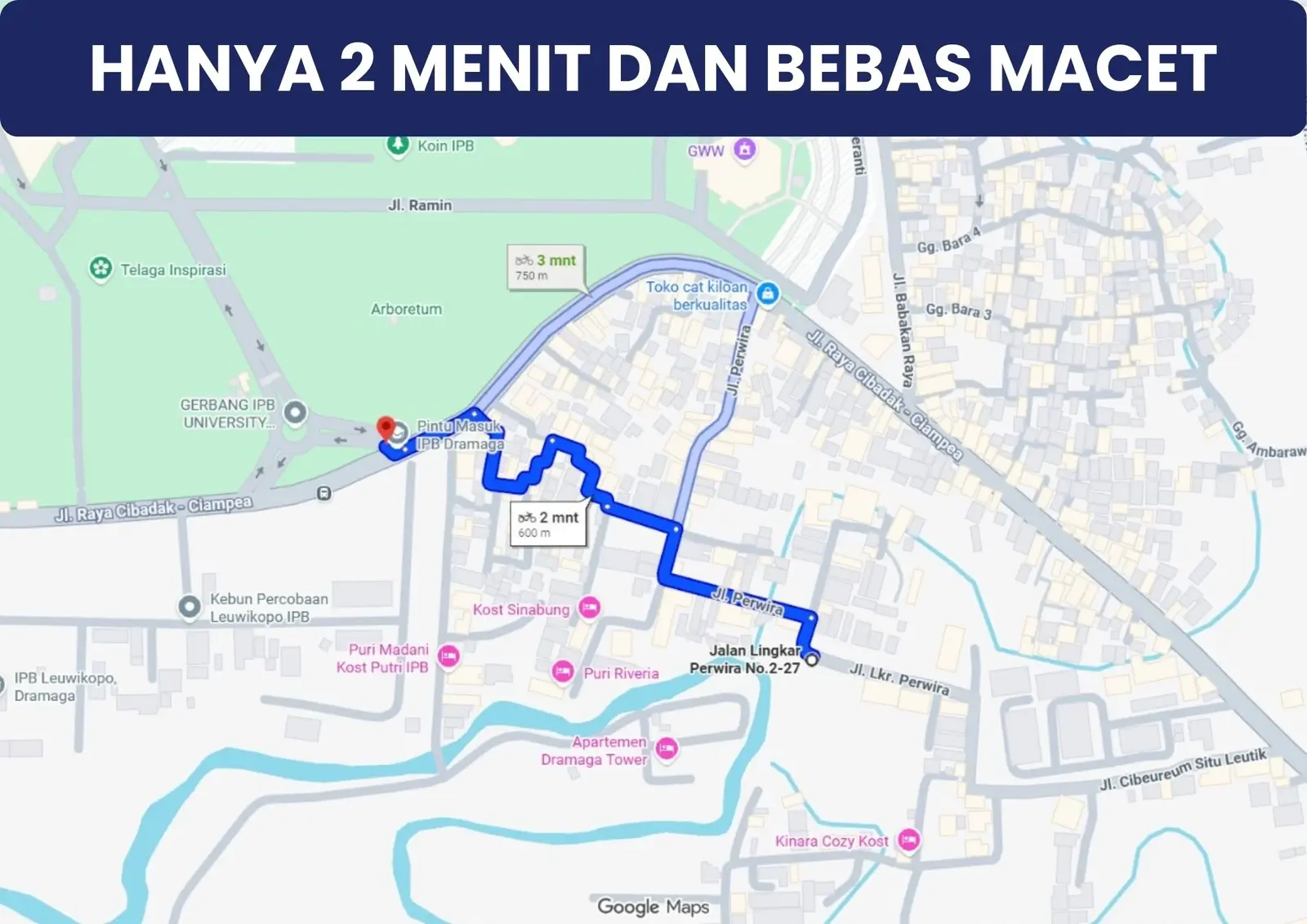 Lokasi Kost Dekat IPB